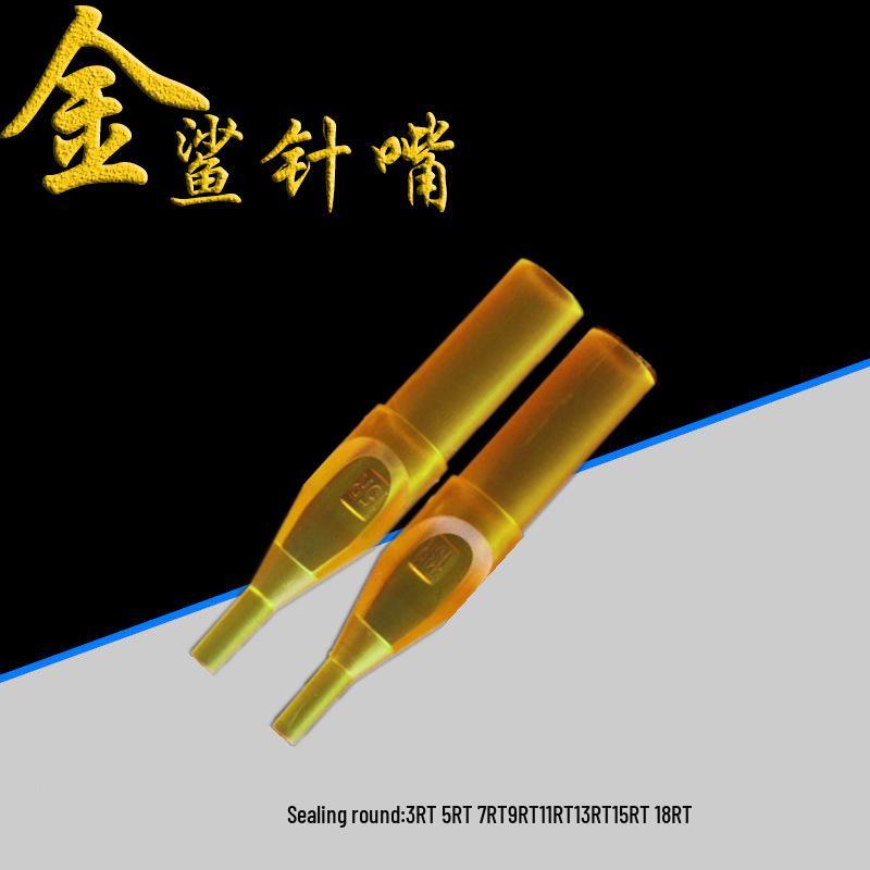 Leiming Golden Shark Transparent Tattoo Needle Tips – Disposable Tattoo Supplies