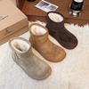 Snow boots women's winter thickened and velvet thick-soled snow boots new versatile medium tube comfortable