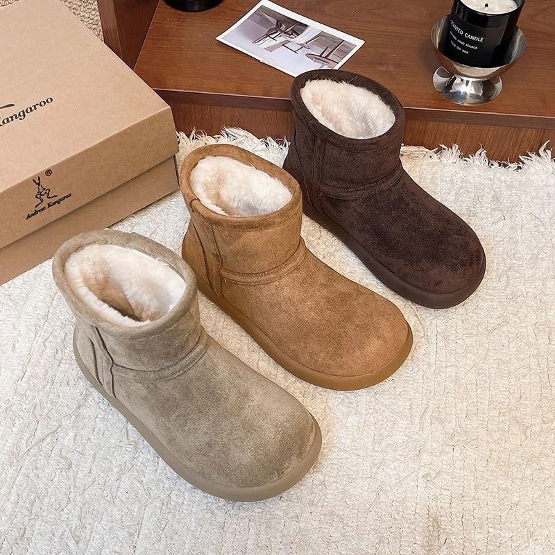 Snow boots women's winter thickened and velvet thick-soled snow boots new versatile medium tube comfortable