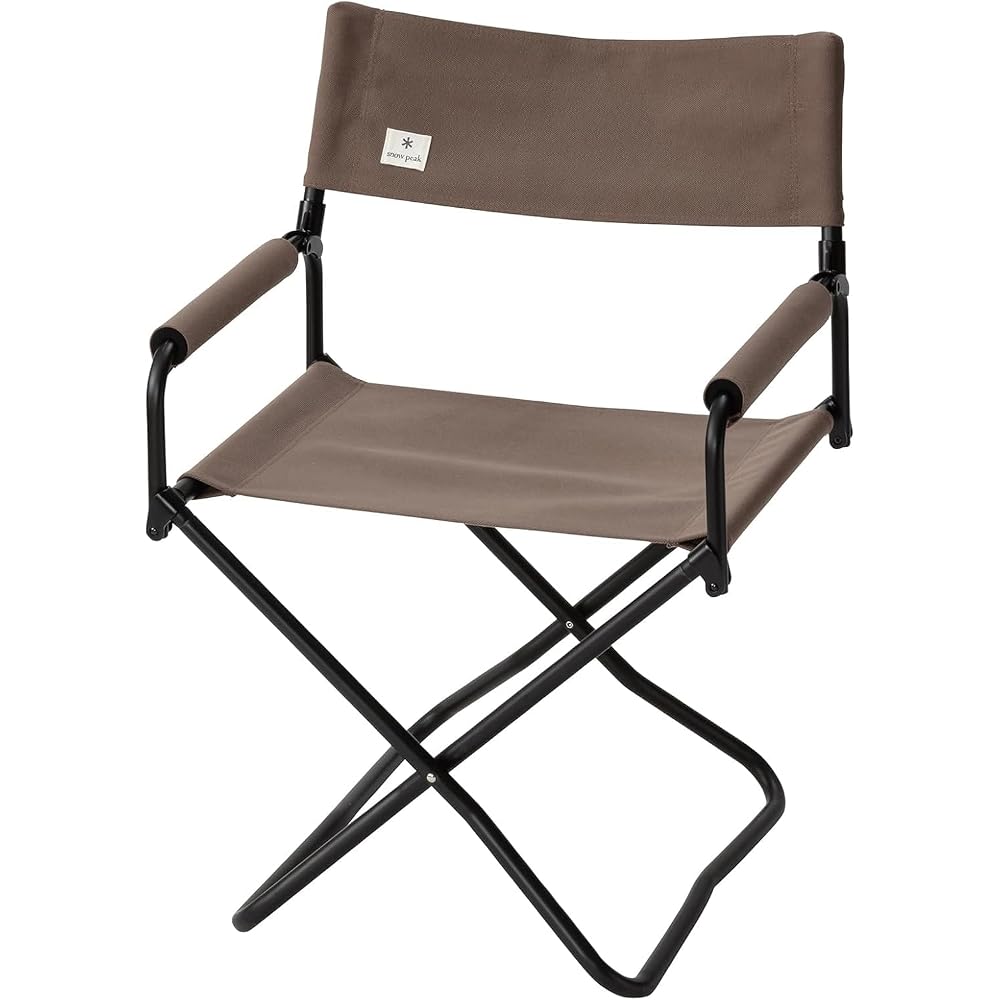 Snow Peak FD Chair Wide Gray LV-077GY Folding Chair Outdoor Camping High Back Stability