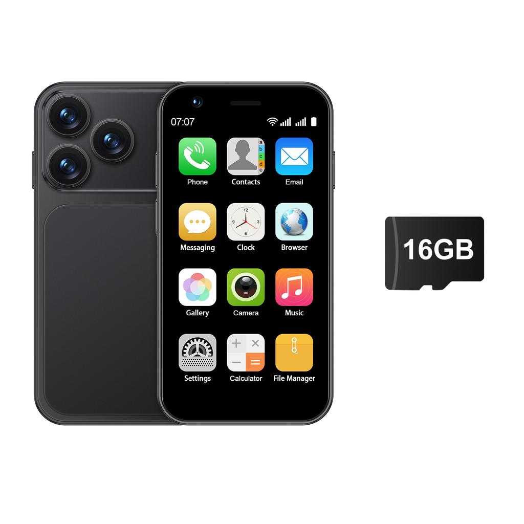 SERVO 18SE MINI Kleines Android-Smartphone 3G WCDMA Dual-SIM-Karte 2GB+16GB Play Store Wi-Fi Gesichtserkennung 3,0 Zoll Mini-Smartphones