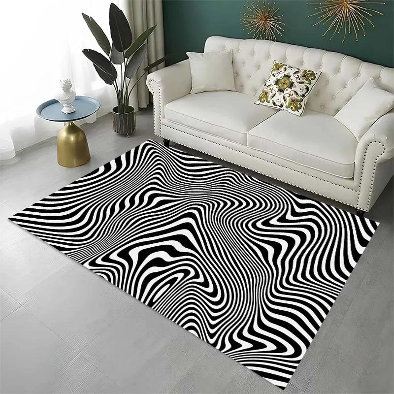 Zebra Stripes Colorful Pattern Floor Mats Door Front Decoration Home Living Room Floor Mats