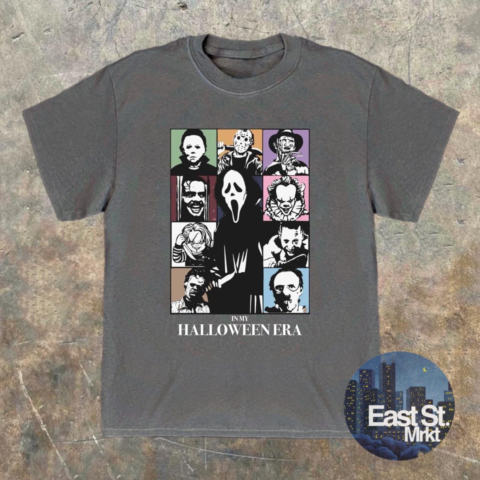 In My Halloween Era: Vintage Style Halloween Spooky T Shirt 2XL