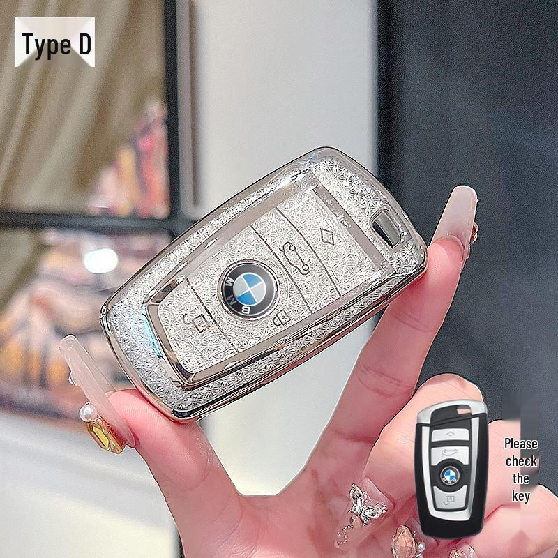 Compatible Key Cover for BMW: 5, 3, 7, 1 Series & X1, X2, X3, X5, X6, X7 Models (530, 525, 320li)