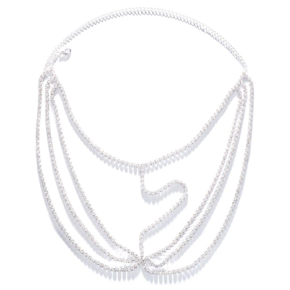 Face Decor Hair Chain Face Chain Crystal Veil Face Chain Crystal Layered Face Chain Tassel Veil