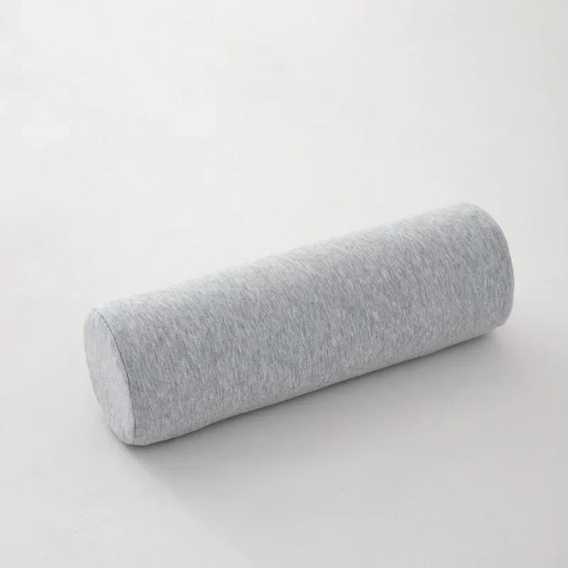 Cervicală pernă cu rolă pentru gât Pernă din spumă cu memorie Cilindru Pernă rotundă pentru ameliorarea durerii Perne pentru gât pentru suport de dormit Husă detașabilă