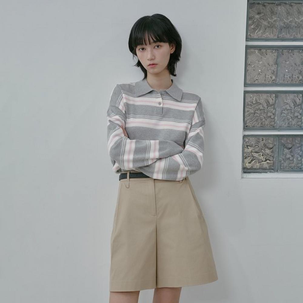 

Lap Multi Stripe Collar Knit As1kh268 SB (sky blue)/FF