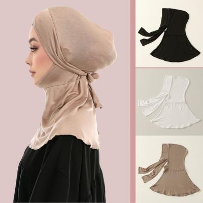 Tie Back Instant Hijab - Laven Fashion Spring Summer Breathable Long Hijab Women's Full Neck Ready-to-Wear Hats