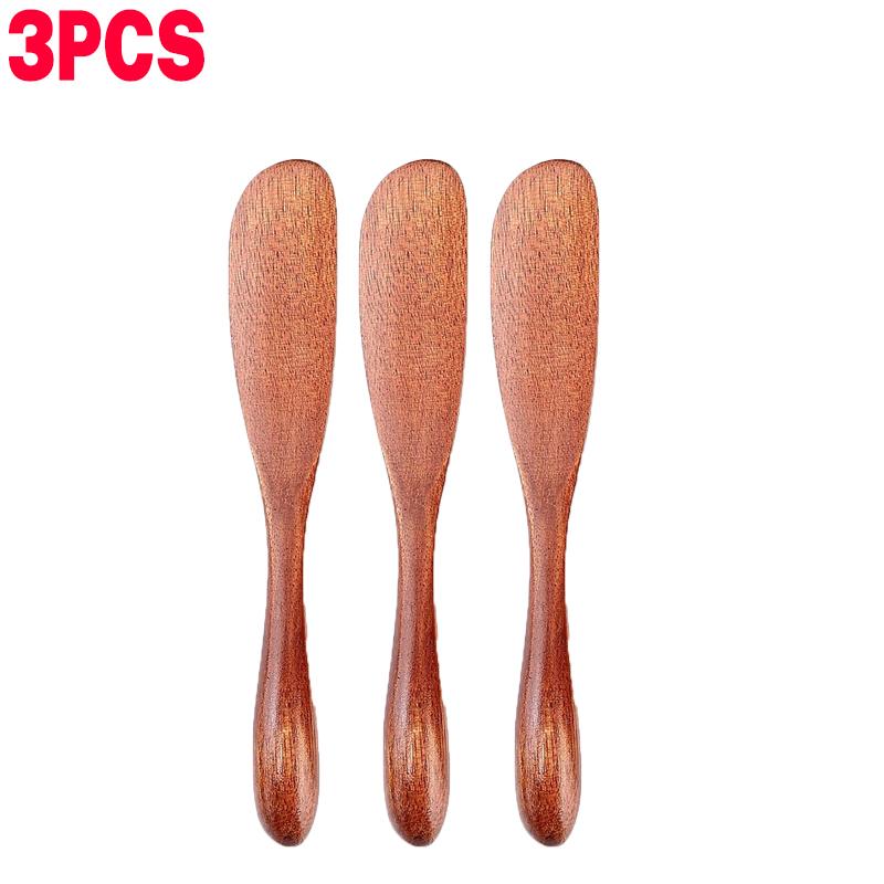 Phoebe Wood Butter Spreader Japanese Style Flat Thin Blade for Jam Cheese Toast Smooth Polished Handle Kitchen Gift Rustic 1