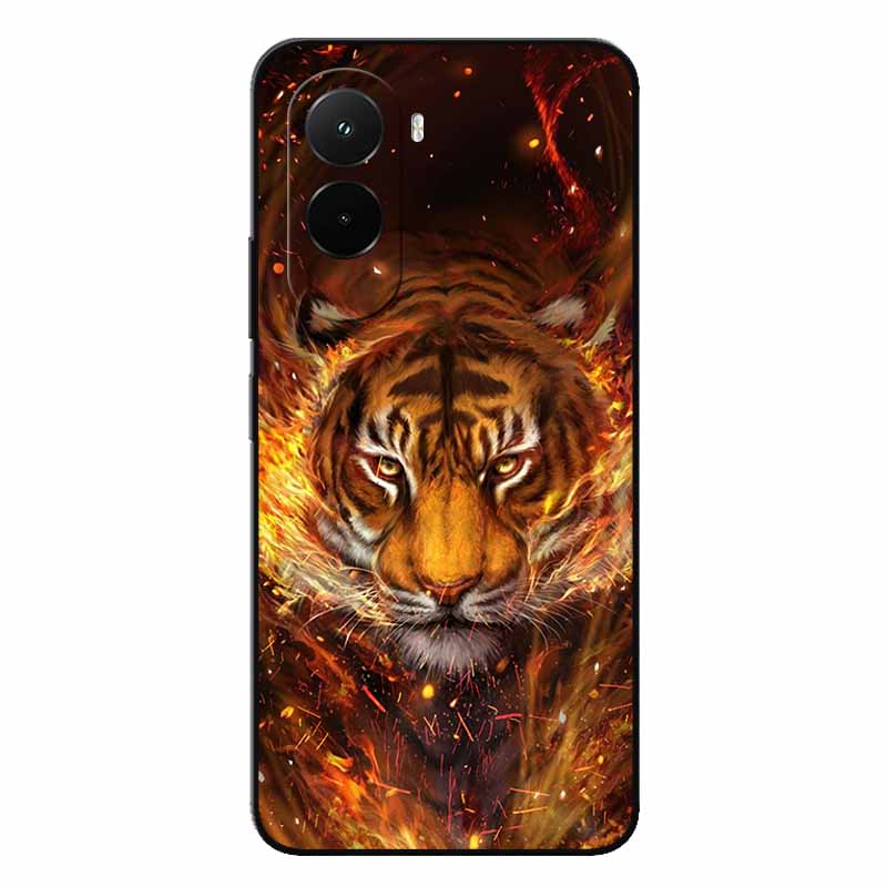 Soft Case For Xiaomi Poco M7 4G Cartoon Back Cover For PocoM7 M7 Silicone Bumper Protective Shockproof Capa Pocom7 4G Lion Coque
