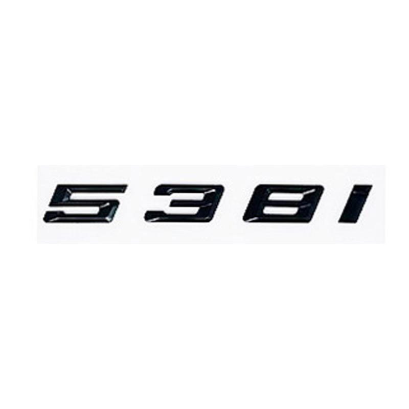 Car 3D ABS Trunk Letters Logo Badge Emblem Decal Sticker For BMW 5 series 520i 525i 528i 530i 535i 540i E39 E60 E61 F10 F11 G30