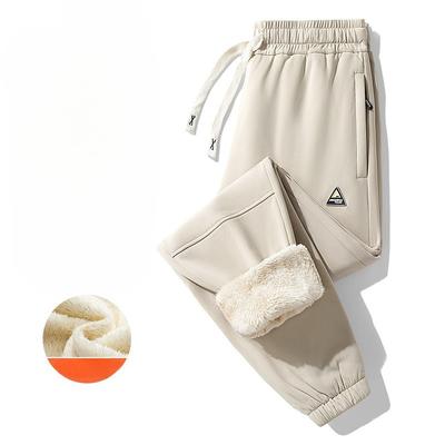 Autumn and Winter New Casual Pants Men's Cashmere Cotton Pants Fashion Winter Plus Velvet Pants Plus Velvet To Keep Warm.