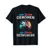 Born To Game Forced Go School Funny Gamer T Shirt Vintage Washed Comfortable Graphic Breathable Homme Top For Everyday Wear