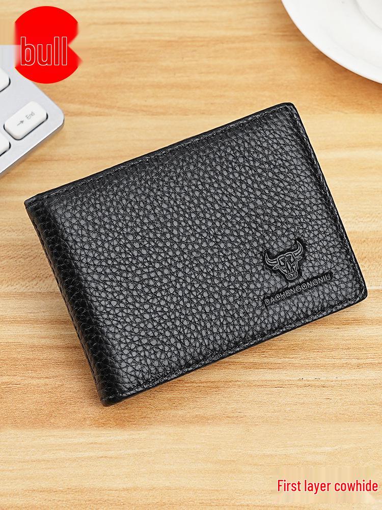 Genuine Leather Driver's License & Vehicle Registration Holder, Top Layer Cowhide, Multifunctional Card Wallet for Men & Women