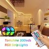 Tomshine 2x5m 300leds RGB pásová světla sada se 44 klíči IR dálkový ovladač Stmívatelné barvy