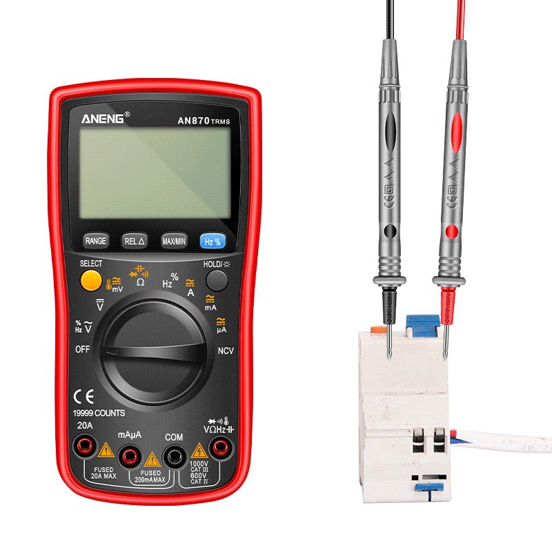 High Precision 19999 Counts Digital Multimeter True Rms Multimeters AC/DC Current Meter Voltimetro Profesional Voltage Tester ANENG AN870 VA Display