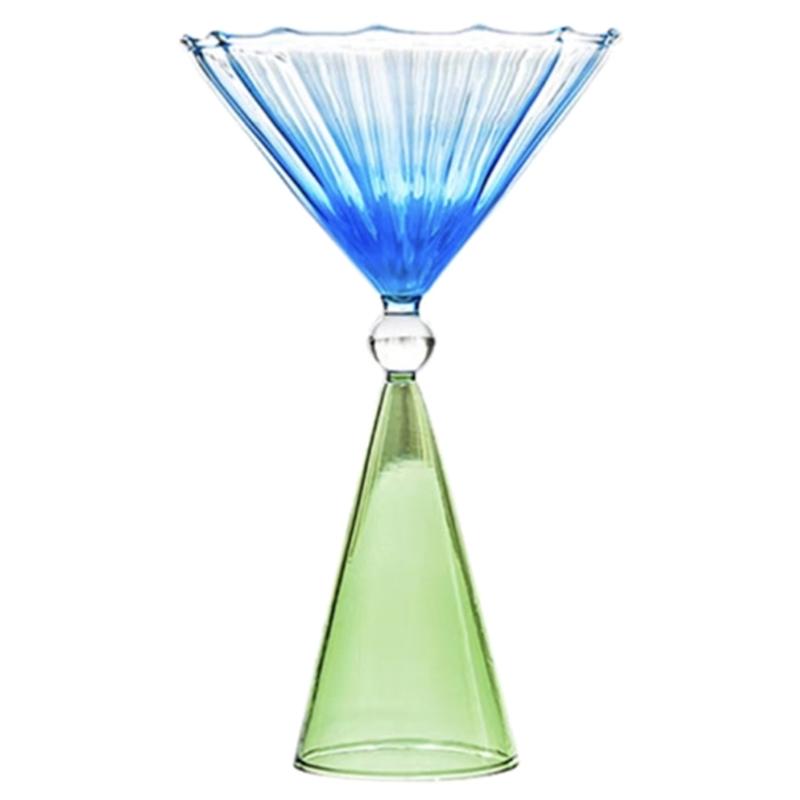 Eleganta vinglas Färgstarka cocktailglas Köksservis Unikt glas Lämpligt för gåvor och heminredning
