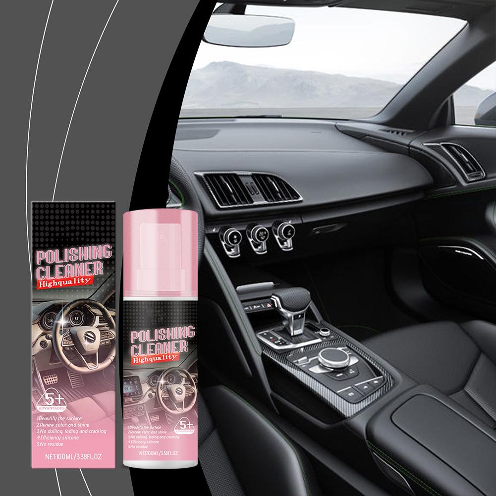 100ml Auto Interior Polish Car Shine Cleaner Interior Detailer Spray Protective Color Fading Repair Car Care Detailing Spray