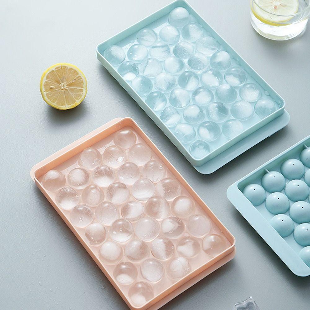 Ice Ball Summer Ice Cube Tray with Lid Ice Bucket Food Grade Ice Cube Maker Kitchen