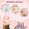 Ruokey Doll Accessory Set 4 Pieces Pink Sweet 15cm 17cm Plush Costume Outfit for Labubu Dolls
