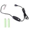 Dummy Battery Elimination Cable USB 5V To 3/4.5/1.5V Power Supply Cord for LED Light Replace 1-3pcs 1.5V 3A Cells