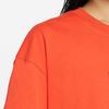 Jordan Essentials Solid Color Logo Print Loose Round Neck Short Sleeve T-Shirt Women Tops Orange DM3245-869