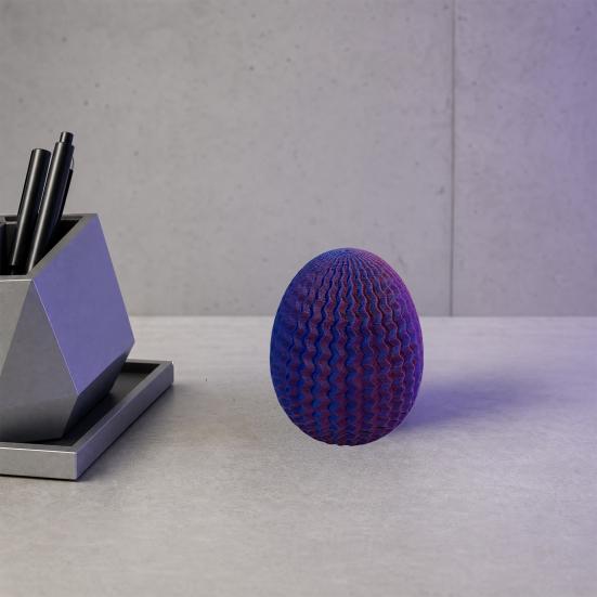 3D Printed Maze Dragon Egg Puzzle Box with Hidden Storage Cavity, Brain Teaser Game for Easter Birthday Holiday Surprise Container