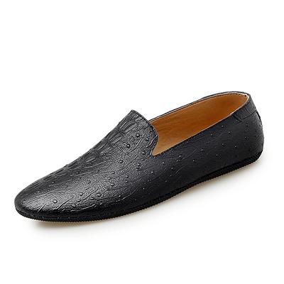 2024 Genuine Leather Mens Loafers Fashion Handmade Moccasins Soft Lightweight Slip On Men's Boat Shoe Comfy Italian Shoes Casual
