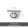 ZISIZ Smiley Face Ceramic Soup Bowl