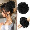 FESHFEN Extensions Chignon Cheveux Défaits Bouclés Chouchous Grande Taille Pièces de Cheveux Synthétiques Donut Chignons Pièces de Cheveux pour Femmes Filles 1.94oz