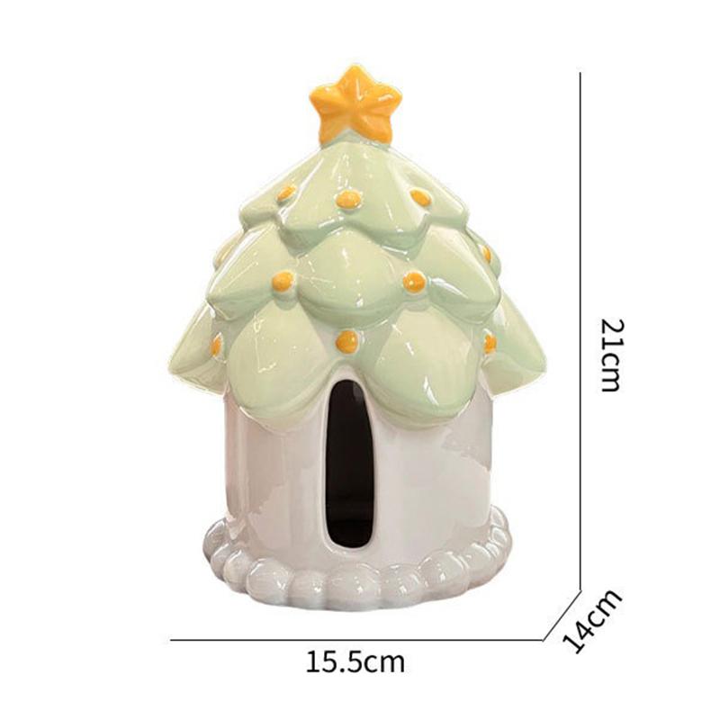 

Cute Ceramic Tissue Box Desktop Ornaments Home Decoration 1 Piece