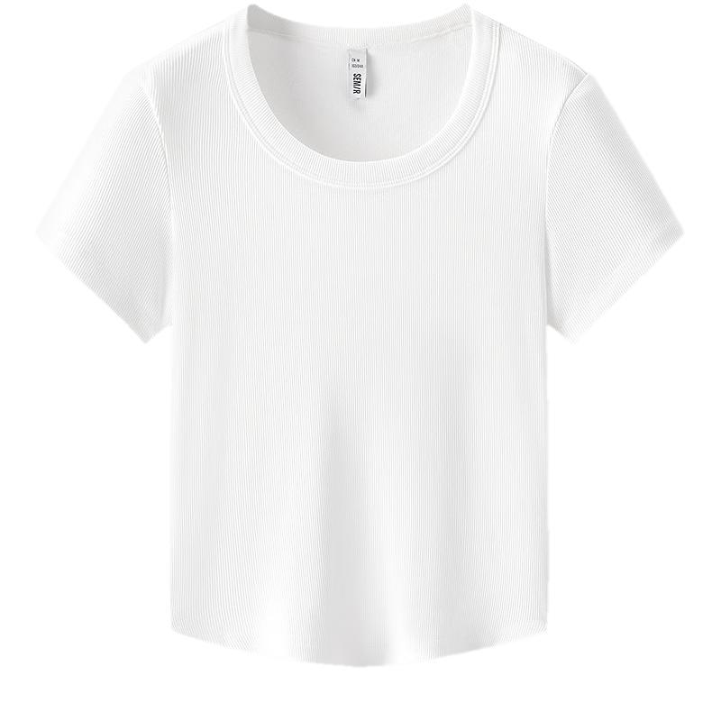 Semir Women's Slim Fit Cooling Cropped T-shirt