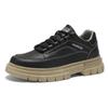 2025 Frühling Herren Atmungsaktive Leder Arbeitskleidung Sneaker - Trendig, Vielseitig, Dicksohlige Freizeitschuhe