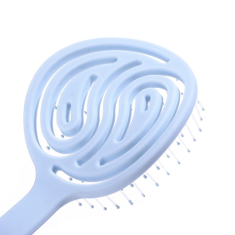 New Elastic Vent Hairbrush for Wet & Dry Use - Square & Round Detangling Styling Comb
