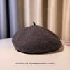 Beret wool winter versatile hat showing face small painter hat retro woolen hat women autumn and winter