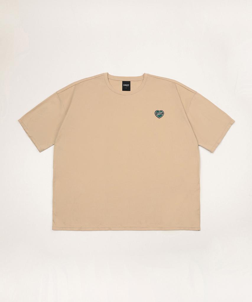 LAZYYY Cream Patch Supima T-Shirt