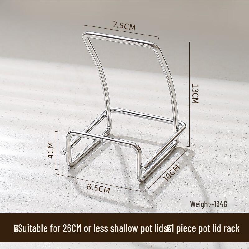 Verdickter Edelstahl Topfdeckel- und Schneidebrettständer