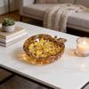 Water Crystal Resin Apple Shape Storage Tray With Elegant Plant Design For Office And Home Decor