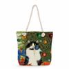 Flower Cat Print Thick Rope Single-shoulder Beach Bag 7262