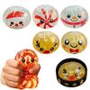 Dumpling Sensory Toys 1/2/3/4Pcs Christmas Stress Relief Toy, Santa Snowman Reindeer Gingerbread Lollipop Toy Squeeze Steamed Bun Fidget for
