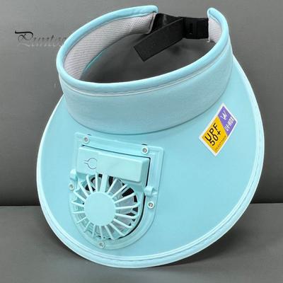 Fan Hat 3 Speed Adjustable Fan Angle Outdoor Hat Rechargeable Small Fan Large Brim Hollow Top Hat Anti-UV Travel Hat