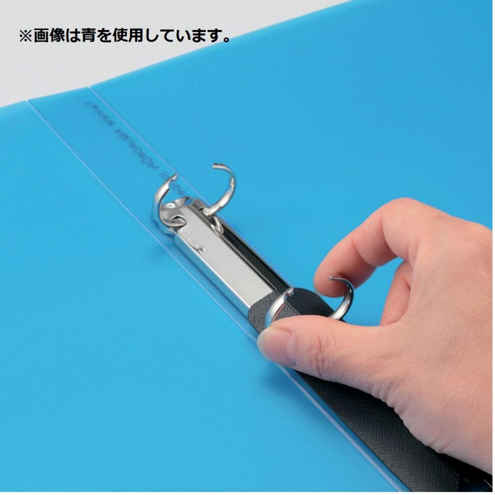 LIHIT LAB Ring File A5S Milky White 2-Hole F5006-1
