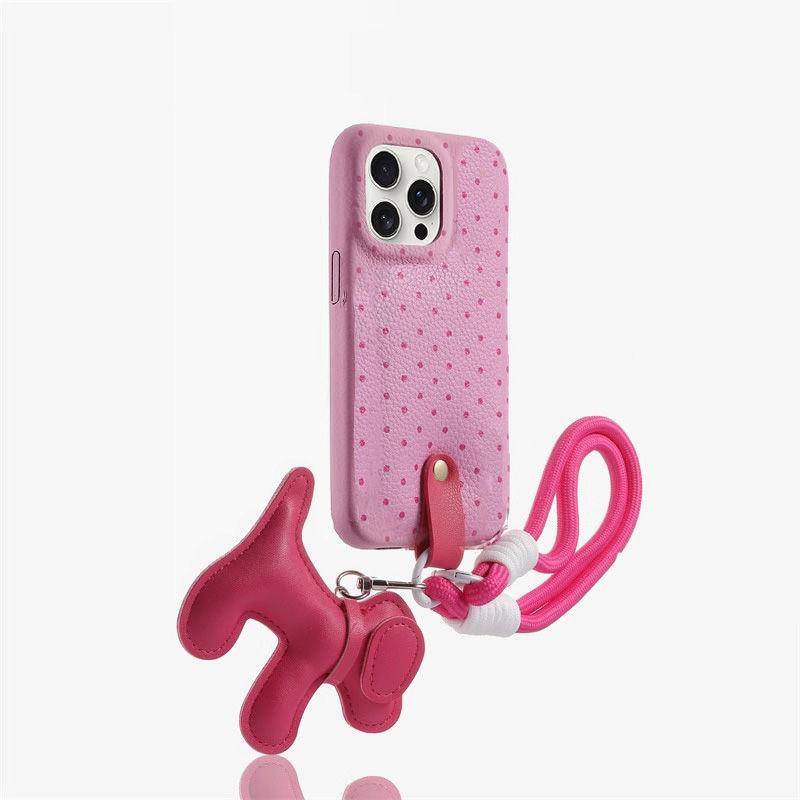 

Leather Dog Xiaomi 15 Mobile Phone Case Redmi K80 Women s Soft Note13pro Leather Pattern K60 Xiaomi 14Pro Hand Rope Xiaomi 15