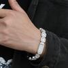 Hip Hop Zircon Full Diamond Rock Sugar Bracelet Light Luxury Accessories High-End Men'S Jewelry Jewelry