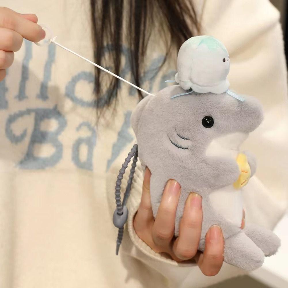 Marine Organism Otter Seal Plush Toy Stuffed Animal Stuffed Otter Doll  Backpack Pendant