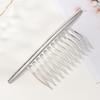 Metal Hair Combs Shiny Fashion Scratch-free Durable Hair Accessories for Girls Bridal Party Wedding Hair Decor