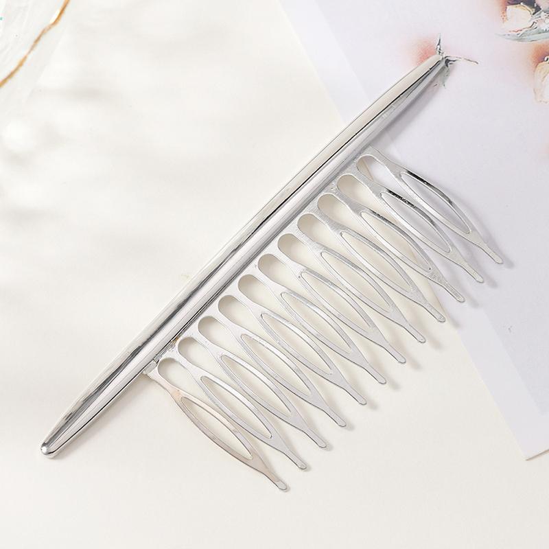 Metal Hair Combs Shiny Fashion Scratch-free Durable Hair Accessories for Girls Bridal Party Wedding Hair Decor