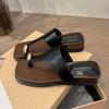 Thick-soled heel cover toe cool slippers women's summer wear 2025 new models with skirts beach sandals flip-flops