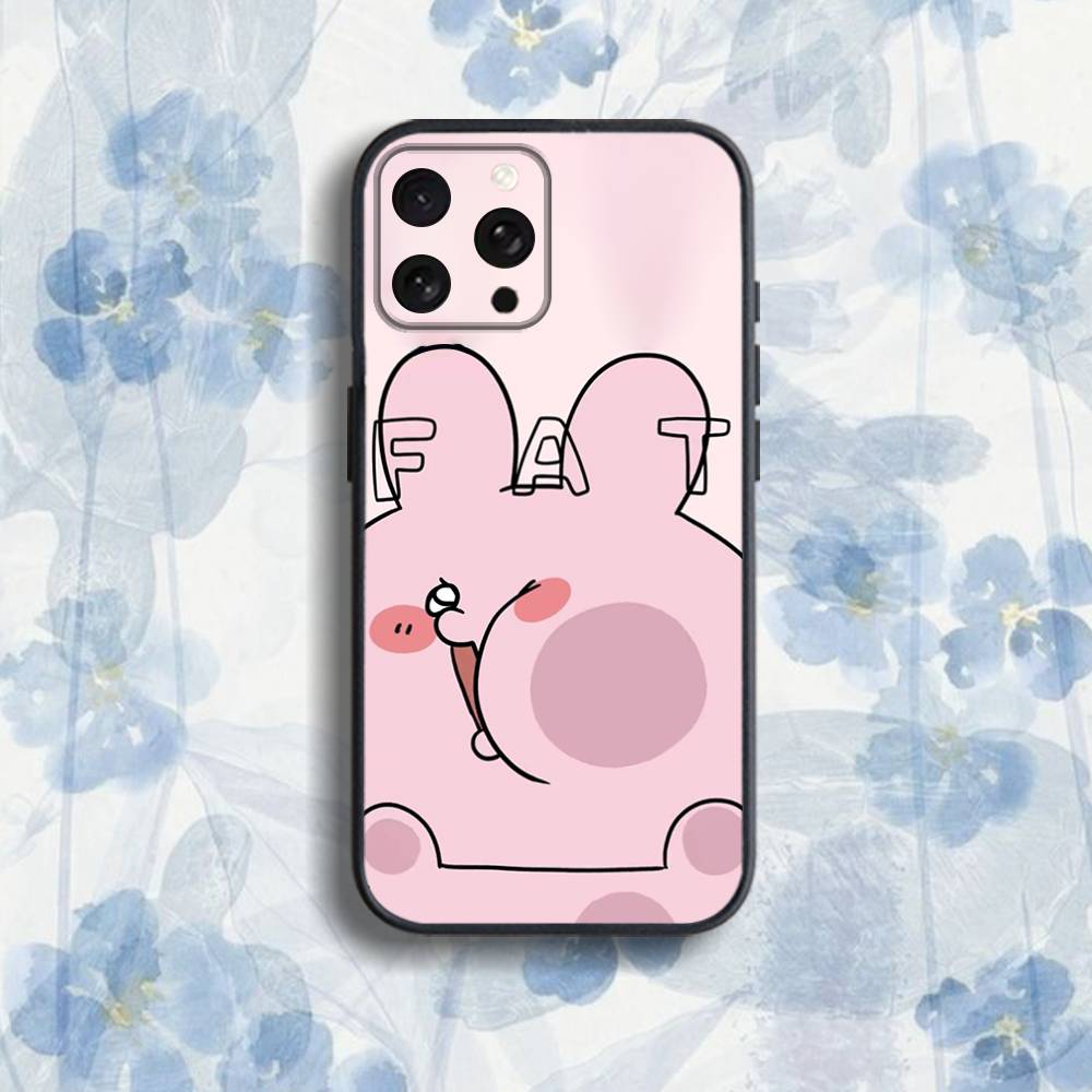 C-CartoonS A-Asamimichan Phone Case For iPhone 17,16,15,14,13,12,Pro,Max,Plus,E,SE4,Air,Mini Black Soft Box