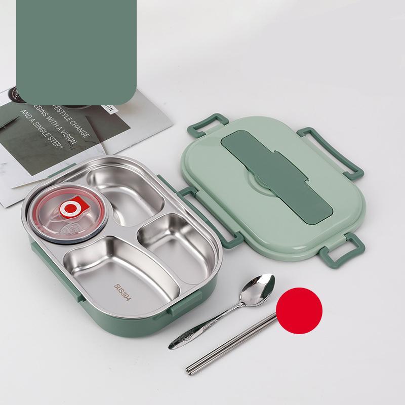 Food Storage Container Dinnerware Stainless Steel Lunch Box Portable Bento Box Food Storage Student